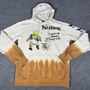Shrek Vintage Y2K Graphic Sweatshirt Hoodie Long Sleeve Mens Size Small
